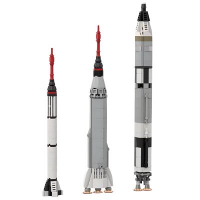 005E9BCA-8A5E-4400-B929-AFED085803BE Mercury & Gemini Collection Model Building Block Toys | 460PCS - Image 1