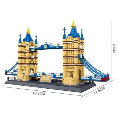 Iconic Tower Bridge Building Blocks | 970PCS Detailed Architecture Model Kit - Image 4