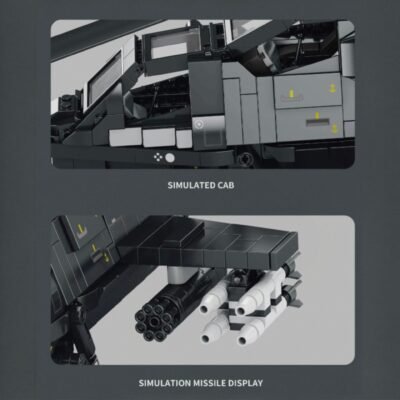 Changhe Z-10 Model Building Block Toys | 1368PCS - Image 3