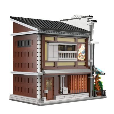 Charming Japanese Sushi Shop Model Building Block Set | 1664PCS - Image 3