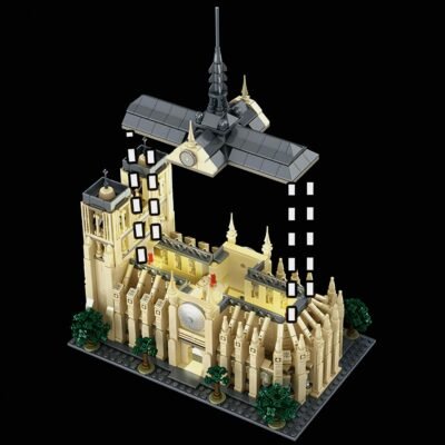 Majestic Notre Dame Cathedral Building Blocks | 1758PCS Iconic Gothic Architecture Model Kit - Image 4