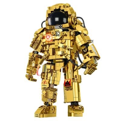 0BF40073-96CC-40C2-9E33-E3C49B8E61C7 Golden Astronaut Model Building Block Toys | 992PCS - Image 1