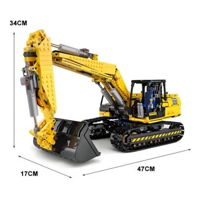 Remote Controlled Digger Model Building Block Toys | 1830PCS - Image 5