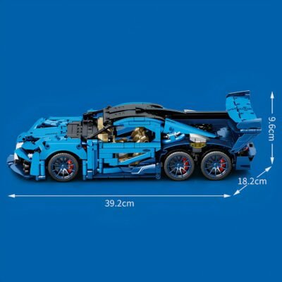 Six Wheeled Hypercar ModelCars Building Block Toys | 1556PCS - Image 6