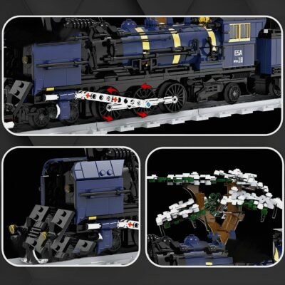 Oriental Steam Train Model Building Block Toys | 1052PCS - Image 4