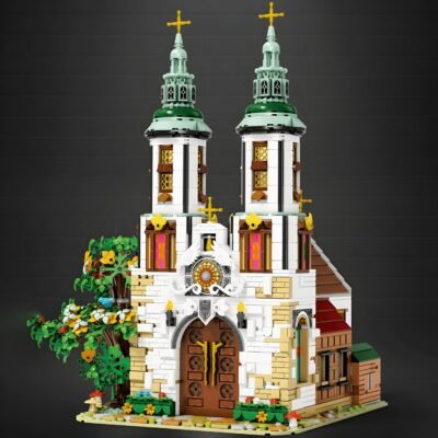 Majestic St. Andrew's Church Building Blocks | 3305PCS Stunning Architectural Model Kit with LED Lights - Image 2