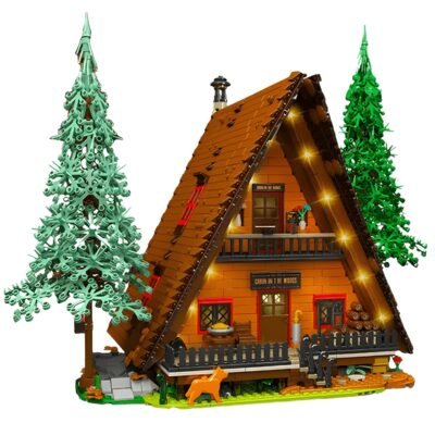 Charming Wooden Cabin in the Woods Building Blocks | 3398PCS Scenic Model Kit Charming Wooden Cabin in the Woods Building Blocks | 3398PCS Scenic Model Kit