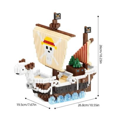 Going Merry Building Blocks | 2250PCS Ship Model Toy Set - Image 6