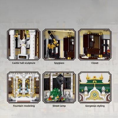 Ultimate Grand Palace Building Blocks | 11970PCS Mega Architecture Model Kit Luxury Collector Display - Image 3