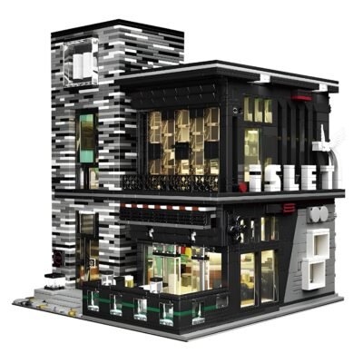 4002PCS Vibrant Pub and Restaurant Building Block Toy Set - Modular City Architecture Model with LED Lights 4002PCS Vibrant Pub and Restaurant Building Block Toy Set - Modular City Architecture Model with LED Lights