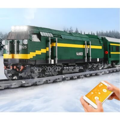 Remote Controlled Diesel Locomotive Model Building Block Toys | 2086PCS - Image 2