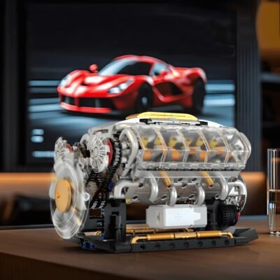 Motorised V8 Engine ModelCars Building Block Toys | 692PCS - Image 2