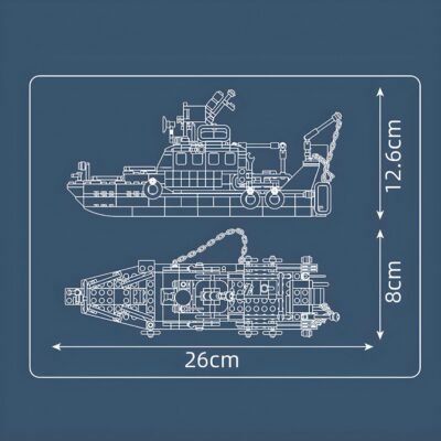 Rescue Boat Model Building Block Toys | 366PCS - Image 5