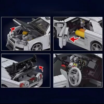 Skyline Gtr R34 ModelCars Building Block Toys | 1472PCS - Image 4