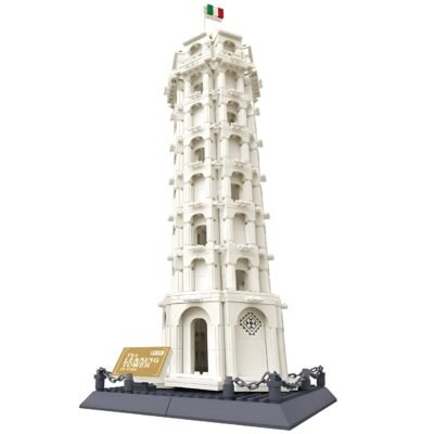 1390PCS Iconic Leaning Tower Of Pisa Building Block Toy Set - Stunning Architectural Landmark Model Kit 1390PCS Iconic Leaning Tower Of Pisa Building Block Toy Set - Stunning Architectural Landmark Model Kit