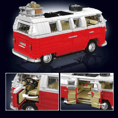 Vintage Campervan ModelCars Building Block Toys | 2055PCS - Image 6