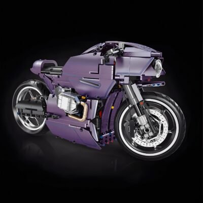Satin Purple Hyperbike ModelCars Building Block Toys | 1446PCS - Image 2