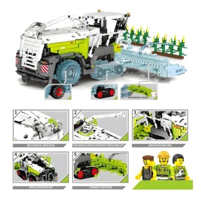 Remote Controlled Forage Harvester Model Building Block Toys | 2022PCS - Image 3
