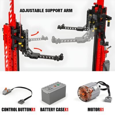 1:8 Electric Car Lift Model Building Block Toys | 537PCS - Image 3