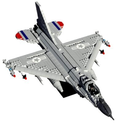 3609462E-6CE4-4DC7-87AC-005136F2ED4B F16 Fighter Jet Model Building Block Toys | 1462PCS - Image 1