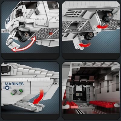 Ch-53 Transport Helicopter Model Building Block Toys | 2192PCS - Image 6