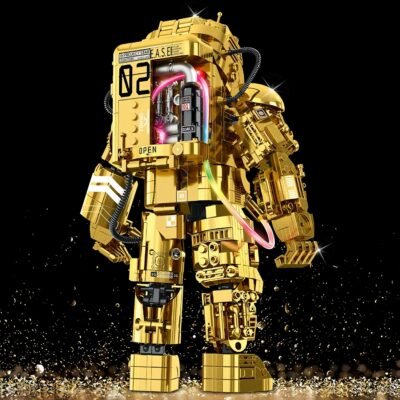 Golden Astronaut Model Building Block Toys | 992PCS - Image 4