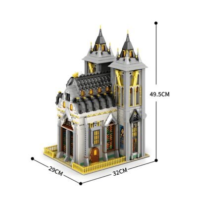Majestic European Century Church Building Blocks | 3469PCS Gothic Architectural Model Kit - Image 4