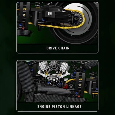 Race Spec Motorcycle Model Building Block Toys | 2176PCS - Image 4