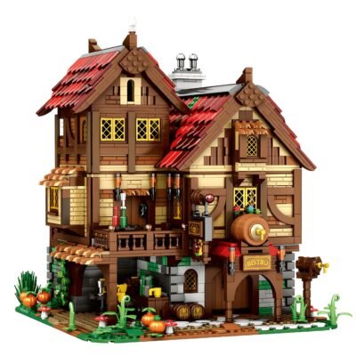 2831PCS Enchanting Medieval Bistro & Tavern Building Block Toy Set - Modular Historic Architecture Model Kit