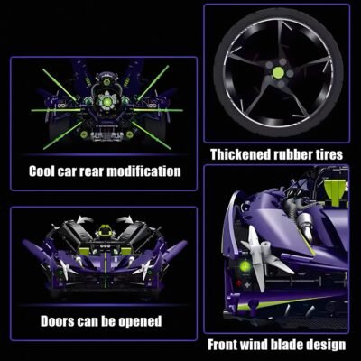 Nitrogen Edition Apollo Evo ModelCars Building Block Toys | 3910PCS - Image 5