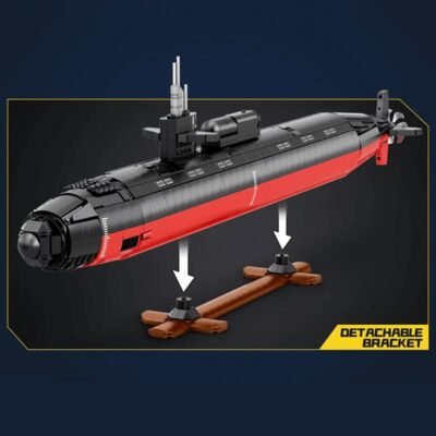 Military Los Angeles-Class Ssn Submarine Model Building Block Toys | 2987PCS - Image 6