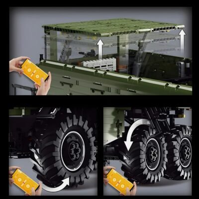Remote Controlled 6 Wheeled Unimog Model Building Block Toys | 6690PCS - Image 3