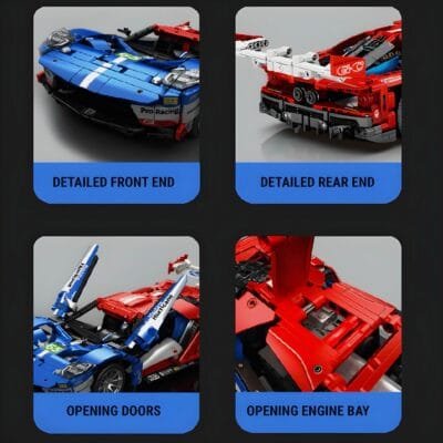 Remote Controlled Race Spec Gt Hypercar ModelCars Building Block Toys | 1258PCS - Image 7