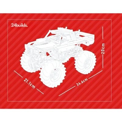 Remote Controlled Monster Truck Model Building Block Toys | 889PCS - Image 7