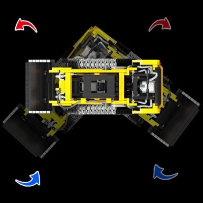 Remote Controlled Compact Track Loader Model Building Block Toys | 1800PCS - Image 8