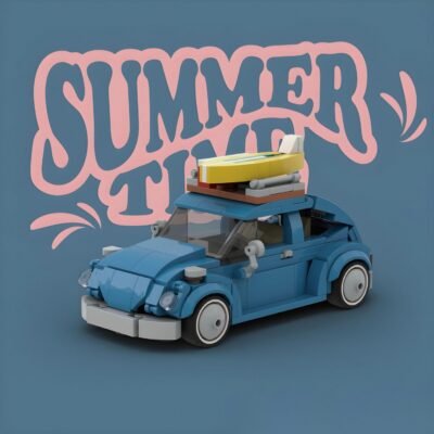 Camperized Beetle ModelCars Building Block Toys | 348PCS - Image 2