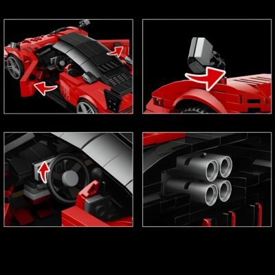 Zonda Legacy ModelCars Building Block Toys | 1278PCS - Image 4