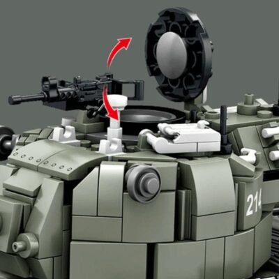 M47 Patton Tank Model Building Block Toys | 1448PCS - Image 4