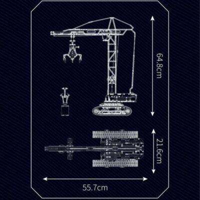 Remote Controlled City Building Crane Model Building Block Toys | 1730PCS - Image 7