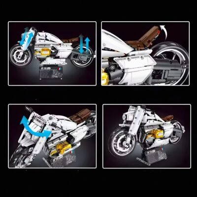 R18 Muscle Bike ModelCars Building Block Toys | 1672PCS - Image 5