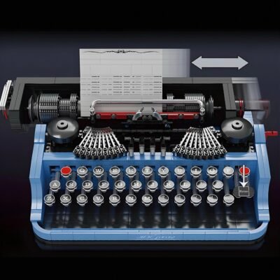 Incredible Retro Typewriter Building Blocks | 2138PCS Fully Functional Vintage Mechanical Kit - Image 2