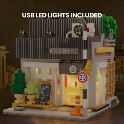 Japanese Summer Coffee House Building Block Toys | 1118PCS - Image 3