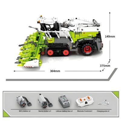 Remote Controlled Forage Harvester Model Building Block Toys | 2022PCS - Image 4