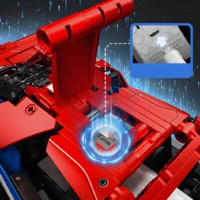 Remote Controlled Race Spec Gt Hypercar ModelCars Building Block Toys | 1258PCS - Image 5