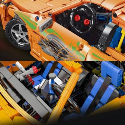 Paul Walker'S Supra ModelCars Building Block Toys | 2227PCS - Image 3