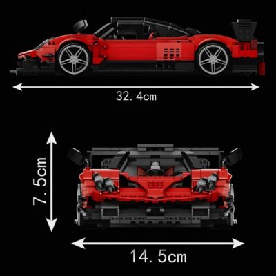 Zonda Legacy ModelCars Building Block Toys | 1278PCS - Image 5