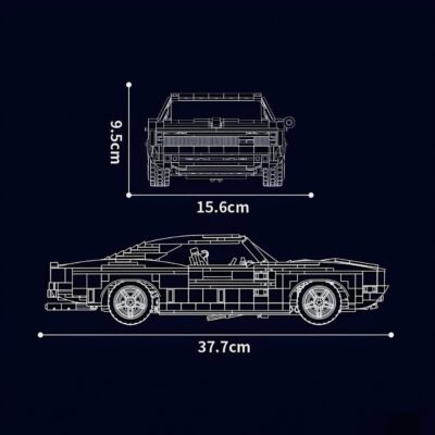 Charger Legacy ModelCars Building Block Toys | 1869PCS - Image 5