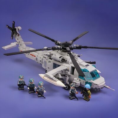 Z-20 Attack Helicopter Model Building Block Toys | 934PCS - Image 3
