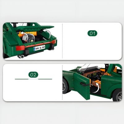 Classic German Coupe ModelCars Building Block Toys | 896PCS - Image 2