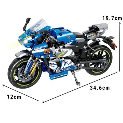 Gsx-R600 Racing Icon ModelCars Building Block Toys | 822PCS - Image 6